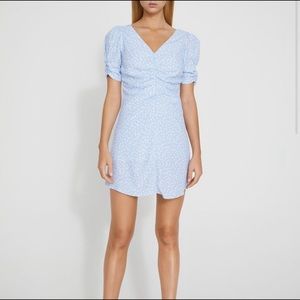 ZARA Light Blue Polka Dot Dress